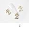 Alloy Rhinestone Cabochons, Nail Art Decoration Accessories, with Jump Ring, Letter, Golden, Letter.Z, 11~14x5~12mm