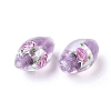 Handmade Silver Foil Glass Lampwork Beads X-LAMP-Q030-02D-2