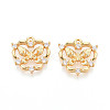 Brass Micro Pave Cubic Zirconia Pendants X1-KK-N263-77B-G-1