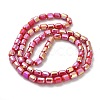 Electroplate Glass Beads Strands EGLA-D030-06C-2