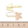 Brass Micro Pave Clear Cubic Zirconia Dangle Earrings EJEW-F362-16G-5