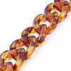 Handmade Acrylic Curb Chains AJEW-JB00679-09-3