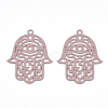430 Stainless Steel Filigree Pendants STAS-T042-15E-2