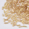 AB Color Plated Glass Bugle Beads SEED-R011-162B-3