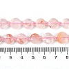 Natural Red Hematoid Quartz/Ferruginous Quartz Beads Strands G-C116-A17-01-5