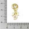 Rack Plating Brass Pave Cubic Zirconia European Dangle Charms X-KK-R163-08B-G-3