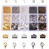 Basic Jewelry Findings with Brass Lobster Clasp Iron Jump Rings Ribbon Ends for Jewelry Making IFIN-PH0009-01-1