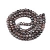 Drawbench Crackle Glass Beads Strands GLAA-N006-8mm-01-2