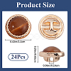 24Pcs Plastic Shank Buttons BUTT-GF0003-78A-2