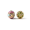 Brass & Alloy & Rhinestone Enamel Beads RB-CBA973B-11A-G-2