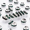 Brass Grade A Rhinestone Spacer Beads RSB036NF-12-1