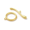 Rack Plating 925 Sterling Silver Toggle Clasps STER-G038-03G-2