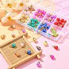 80Pcs 8 Colors ABS Plastic Charms KY-YW0001-29-6