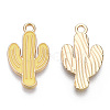 Light Gold Plated Alloy Pendants ENAM-T009-12C-1