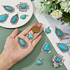 16Pcs 4 Styles Alloy Pendants PALLOY-HY0002-02-3