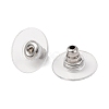 304 Stainless Steel Bullet Clutch Earring Backs X-STAS-Q189-02-1
