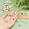 Olycraft 36Pcs 9 Colors Handmade Porcelain Beads PORC-OC0001-04-3