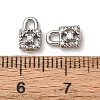 Brass Micro Pave Cubic Zirconia Pendants ZIRC-L105-05B-P-3