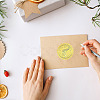 6 Patterns Aluminium-foil Paper Adhesive Embossed Stickers DIY-WH0451-012-5