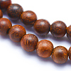 Natural Wood Beads Strands WOOD-P011-06-8mm-6