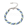 Braided Round Polyester Cord Bracelet Makings FB-CBAEDA0-01P-29-1