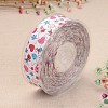 Heart & Star Printed Polyester Ribbon for Gift Packing and Festival Decoration SRIB-M011-01A-2