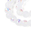 Electroplate Imitation Jade Glass Beads Strands EGLA-N024-01A-B01-3