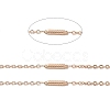 Ion Plating(IP) 304 Stainless Steel Rectangle Link Chains STAS-B041-09RG-2