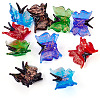 10Pcs 5 Colors Transparent Lampwork Beads LAMP-TA0002-27-2