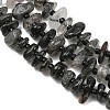 Natural Tourmalinated Quartz Beads Strands GG-CBA3A44-B01-01-3