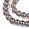 Electroplate Transparent Glass Beads Strands GLAA-T032-T4mm-AB02-2
