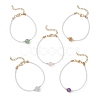 Round Mixed Stone Bead Bracelets BJEW-JB12955-2