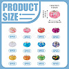72Pcs 12 Colors Transparent Resin Rondelle European Beads RESI-TA0004-81-4