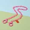 Personalized ABS Plastic Cable Chain Necklaces NJEW-JN03220-08-4