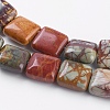 Natural Picasso Stone/Picasso Jasper Graduated Bead Strands G-P358-05-12mm-5