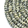 Natural Dalmatian Jasper Beads Strands G-P575-A01-8x5mm-3