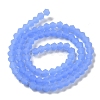Imitation Jade Frosted Glass Bead Strands GLAA-F029-JM4mm-B04-2