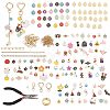 1 Bag DIY Keychain Kit DIY-GL0007-19A-1