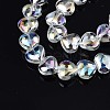 Electroplate Glass Beads Strands EGLA-S188-14-B03-1