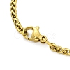 Constellation 304 Stainless Steel Micro Pave Clear Cubic Zirconia Wheat Chain Pendant Necklaces for Women Men NJEW-U007-01E-3
