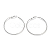 Non-Tarnish Ring 304 Stainless Steel Hoop Earrings for Women Men EJEW-B049-02F-P-1