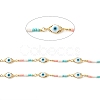 Glass Evil Eye Link Chain CHC-E024-12G-2