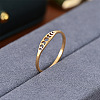 Hollow Moon Phase 304 Stainless Steel Finger Rings FS-WG454BE-07-1