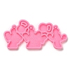 Fitness Theme Silicone Keychain Pendant Molds AJEW-M221-05-2
