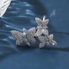 Brass Micro Pave Cubic Zirconia Cuff Rings for Women FS-WGE5C54-01-4