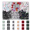 30Pcs 6 Colors Craft Acrylic Beads SACR-YW0001-60-1