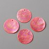 Natural Capiz Shell Pendants LS-BSHE-WH0004-10B-2
