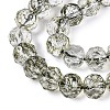 Crackle Transparent Glass Beads Strands GLAA-N063-10mm-03-4