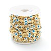 Golden Brass Enamel Link Chains CHC-H103-16A-G-3