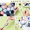 DIY Silicone Bead & Faux Suede Tassel Pendant Decorations Making Kits DIY-YW0010-10-3